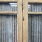 Antique French Double Doors (37.75x87) 3 Pane Glass, European Reclaimed G209