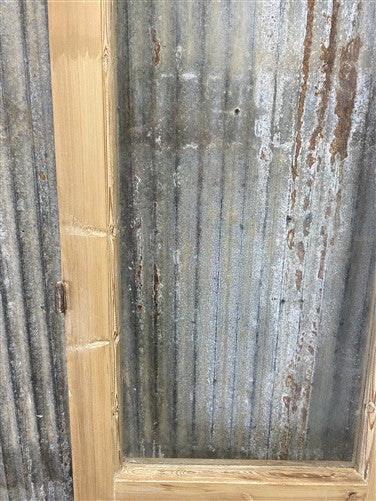 Antique French Double Doors (36.5x83) 3 Pane Glass, European Reclaimed G210