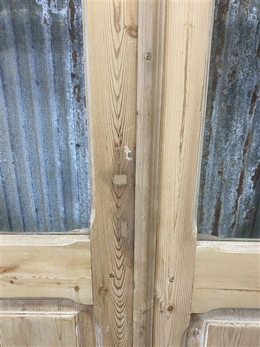 Antique French Double Doors (40x104) 4 Pane Glass, European Reclaimed G211