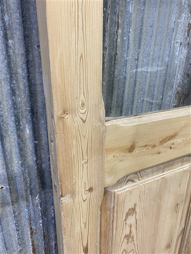 Antique French Double Doors (40x104) 4 Pane Glass, European Reclaimed G211