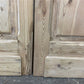 Antique French Double Doors (40x104) 4 Pane Glass, European Reclaimed G211