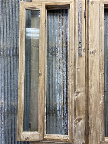 Antique French Double Doors (39x98.75) 1 Pane Glass, European Reclaimed G212