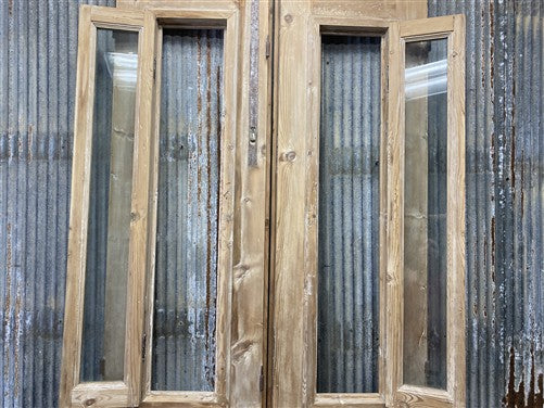 Antique French Double Doors (39x98.75) 1 Pane Glass, European Reclaimed G212