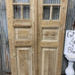Antique French Double Doors (36.5x86.75) 5 Pane Glass, European Reclaimed G213