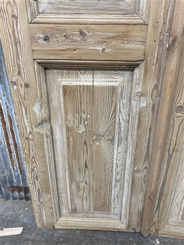 Antique French Double Doors (36.5x86.75) 5 Pane Glass, European Reclaimed G213