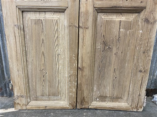Antique French Double Doors (36.5x86.75) 5 Pane Glass, European Reclaimed G213
