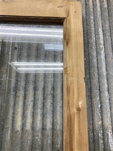Antique French Double Doors (31x93) 1 Pane Glass, European Reclaimed G214