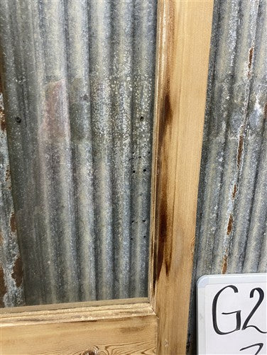 Antique French Double Doors (31x93) 1 Pane Glass, European Reclaimed G214