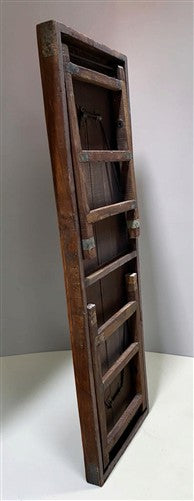 Reclaimed Wood Folding Table (69x22.5) Rustic Wood Dining Kitchen Island B138