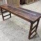 Reclaimed Wood Folding Table (68x22) Rustic Wood Dining Kitchen Island B139