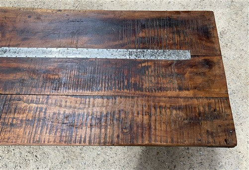 Reclaimed Wood Folding Table (68x22) Rustic Wood Dining Kitchen Island B139