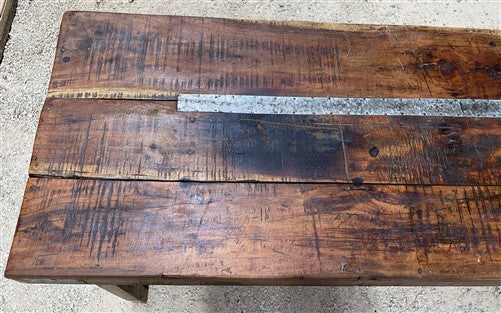 Reclaimed Wood Folding Table (68x22) Rustic Wood Dining Kitchen Island B139
