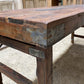 Reclaimed Wood Folding Table (68x22) Rustic Wood Dining Kitchen Island B139