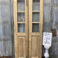 Antique French Double Doors (35.5x81.5) 3 Pane Glass, European Reclaimed G215