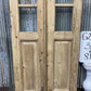 Antique French Double Doors (35.5x81.5) 3 Pane Glass, European Reclaimed G215