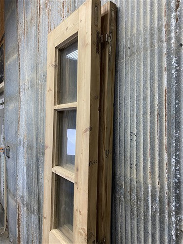 Antique French Double Doors (35.5x81.5) 3 Pane Glass, European Reclaimed G215
