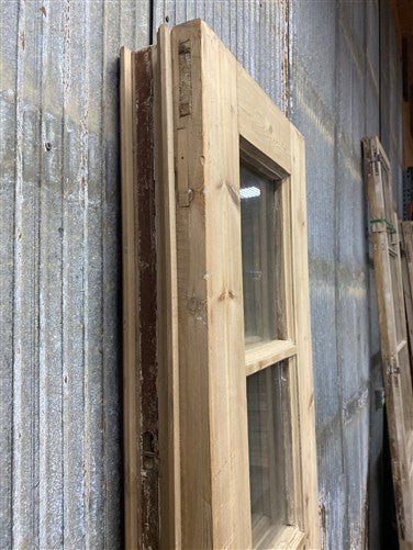 Antique French Double Doors (35.5x81.5) 3 Pane Glass, European Reclaimed G215