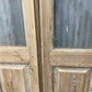 Antique French Double Doors (59x89.5) 1 Pane Glass, European Reclaimed G216