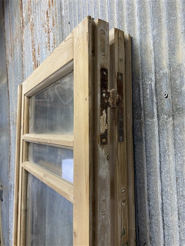 Antique French Double Doors (44x79) 5 Pane Glass, European Reclaimed G218