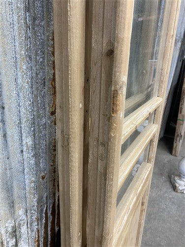 Antique French Double Doors (44x79) 5 Pane Glass, European Reclaimed G218