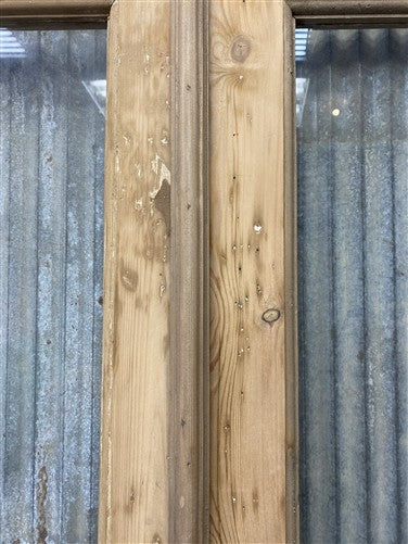 Antique French Double Doors (39x87) 3 Pane Glass, European Reclaimed G219