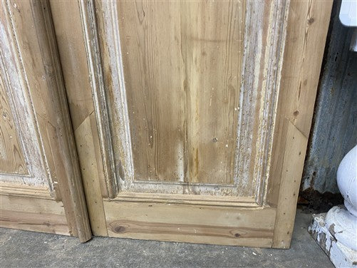 Antique French Double Doors (44x97) 12 Pane Glass, European Reclaimed G220