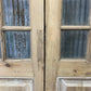 Antique French Double Doors (44x97) 12 Pane Glass, European Reclaimed G220