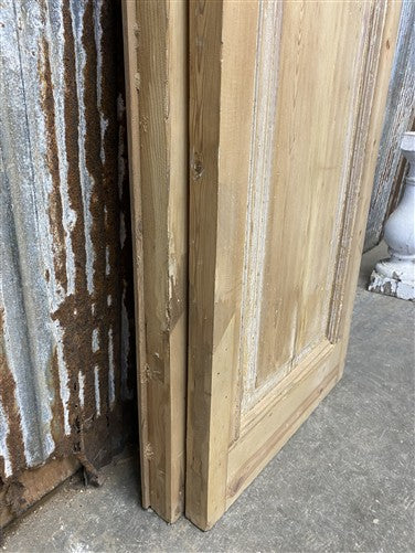 Antique French Double Doors (44x97) 12 Pane Glass, European Reclaimed G220