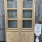 Antique French Double Doors (48.5x82) 3 Pane Glass, European Reclaimed G242