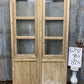Antique French Double Doors (48.5x82) 3 Pane Glass, European Reclaimed G242