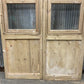 Antique French Double Doors (48.5x82) 3 Pane Glass, European Reclaimed G242
