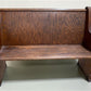 Wooden Church Pew, (4'3") Vintage Porch Bench, Entry Foyer, Dining Seating A18