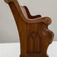 Wooden Church Pew, (4'3") Vintage Porch Bench, Entry Foyer, Dining Seating A18