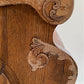 Wooden Church Pew, (4'3") Vintage Porch Bench, Entry Foyer, Dining Seating A18