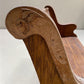 Wooden Church Pew, (4'3") Vintage Porch Bench, Entry Foyer, Dining Seating A18