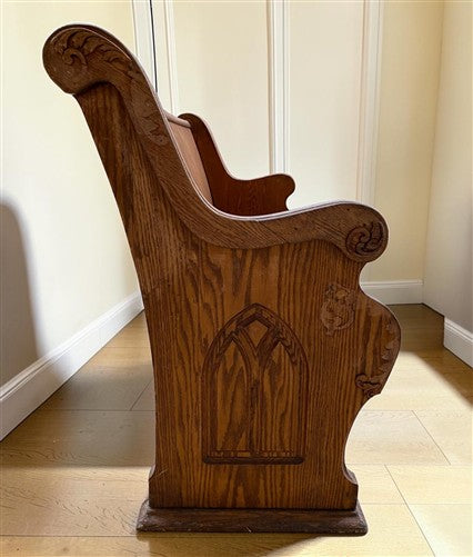 Wooden Church Pew, (5'2") Vintage Porch Bench, Entry Foyer, Dining Seating A19