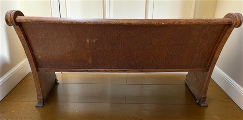 Wooden Church Pew, (5'2") Vintage Porch Bench, Entry Foyer, Dining Seating A19