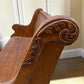 Wooden Church Pew, (5'2") Vintage Porch Bench, Entry Foyer, Dining Seating A19