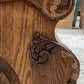 Wooden Church Pew, (5'3") Vintage Porch Bench, Entry Foyer, Dining Seating A20
