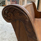 Wooden Church Pew, (5'3") Vintage Porch Bench, Entry Foyer, Dining Seating A20