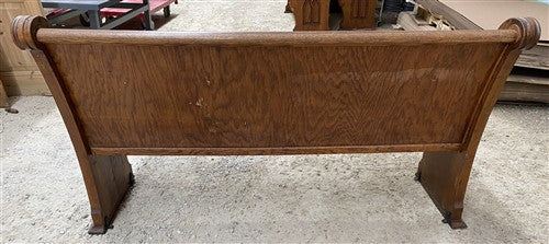 Wooden Church Pew, (5'3") Vintage Porch Bench, Entry Foyer, Dining Seating A20