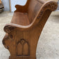 Wooden Church Pew, (5'3") Vintage Porch Bench, Entry Foyer, Dining Seating A20