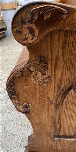Wooden Church Pew, (5'3") Vintage Porch Bench, Entry Foyer, Dining Seating A20
