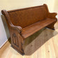 Wooden Church Pew, (5'4") Vintage Porch Bench, Entry Foyer, Dining Seating A21