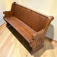 Wooden Church Pew, (5'4") Vintage Porch Bench, Entry Foyer, Dining Seating A21
