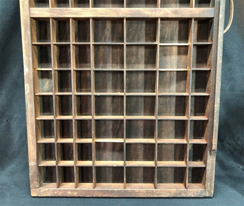 Printer Drawer Wood Block Typeset Tray, Letterpress Thimble Shelf Display, A58