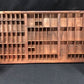 Printer Drawer Wood Block Typeset Tray, Letterpress Thimble Shelf Display, A55