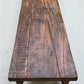 Reclaimed Wood Folding Table (68x21.5) Rustic Wood Dining Kitchen Island B142