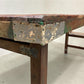 Reclaimed Wood Folding Table (68x21.5) Rustic Wood Dining Kitchen Island B142