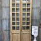 Antique French Double Doors (39.5x92) 14 Pane Glass, European Reclaimed G222